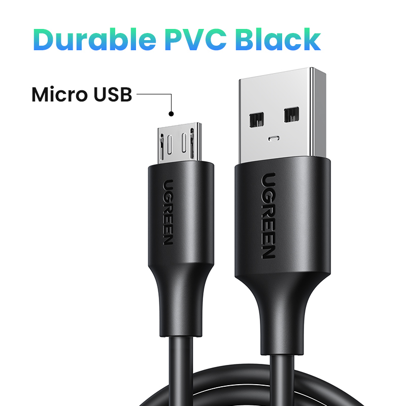 Micro USB PVC Black