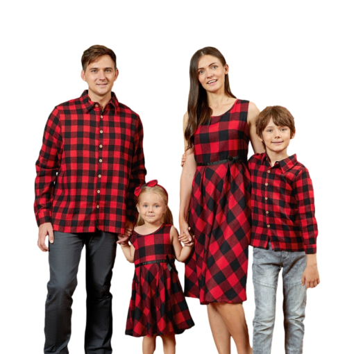 Plaid Matching Family Set