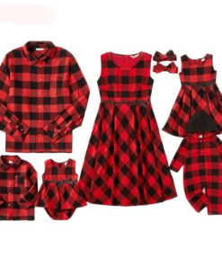 Plaid Matching Family Set