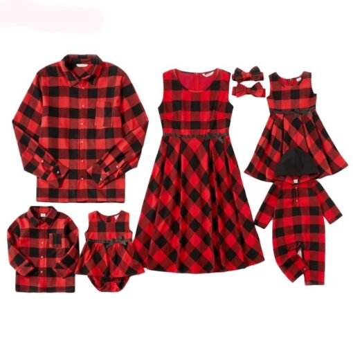 Plaid Matching Family Set