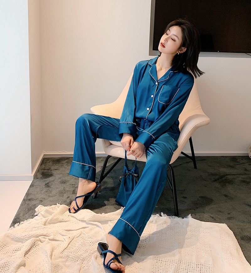 Luxury Long Sleeve Pyjamas Set