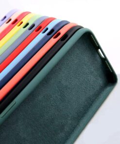 Solid Color Soft Silicone Case for iPhone