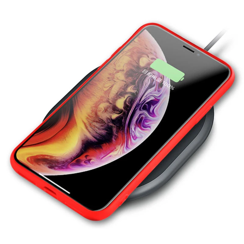 Solid Color Soft Silicone Case for iPhone